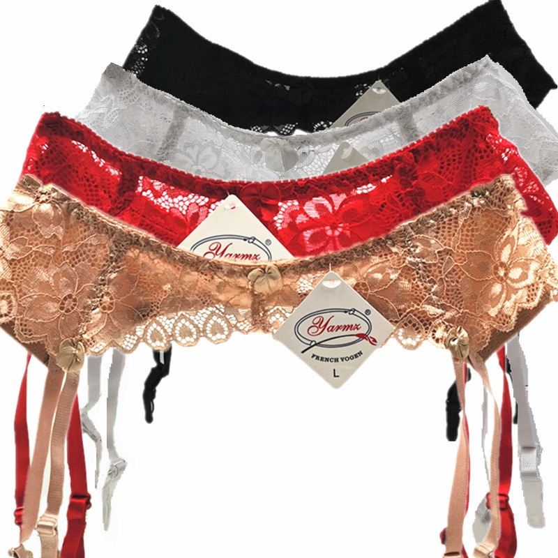 Women's Lingerie Plus Size Lace Garter Suspenders Transparent Underwear  Adjustable Double Breasted Waist Belt For Stockings | Shopee Philippines