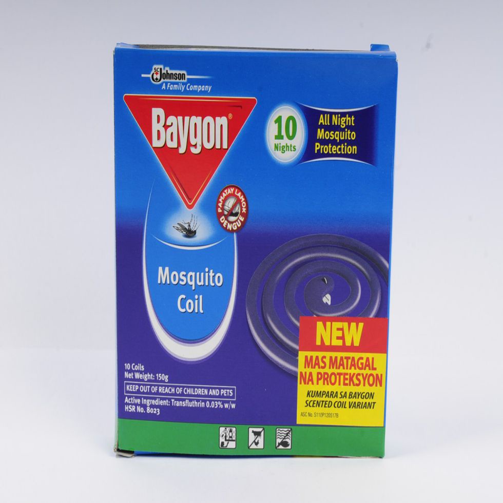 Baygon Mosquito Coil Jumbo Lavander 10s Shopee Philippines