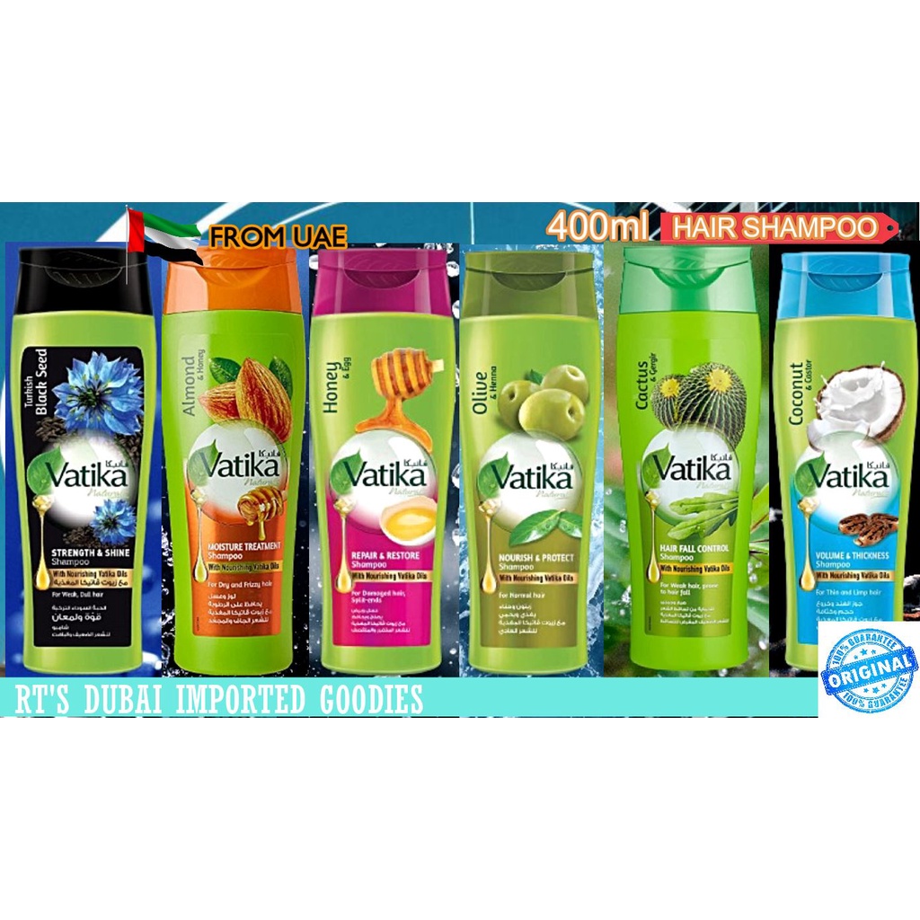Original VATIKA Shampoo 400ML Imported from Dubai Black Seed | Moroccan ...
