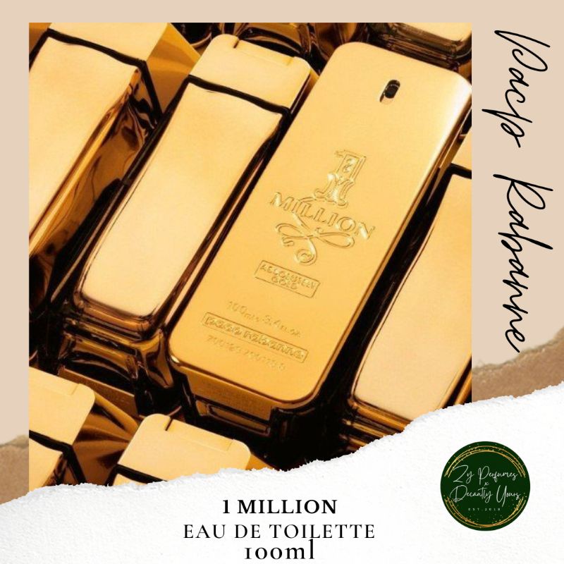 Paco Rabanne 1 Million 100ml Eau De Toilette 3.4fl.oz. / 100ml Shopee Philippines