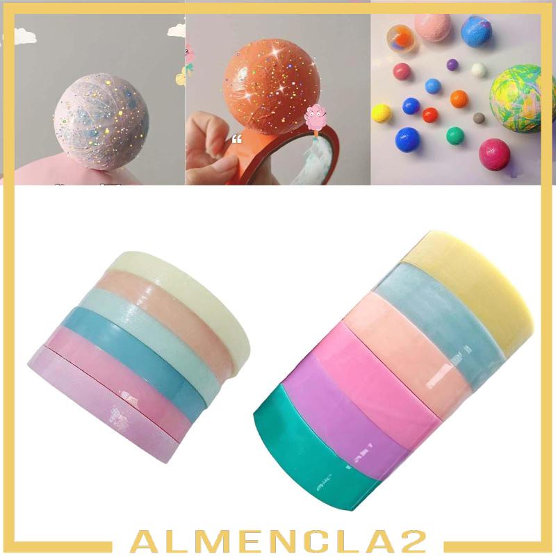 [Almencla2] 6Pcs Sticky Ball Tapes Educational Toys Adhesive Creative