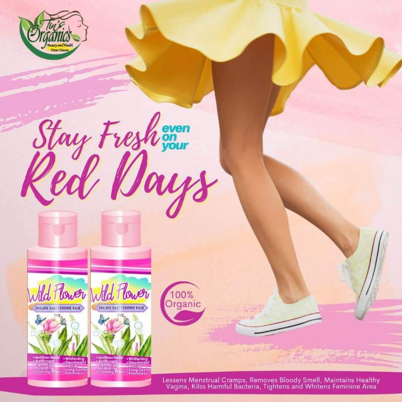 WILD FLOWER FEMININE WASH ( TIGHTENING AND WHITENING FEMININE WASH