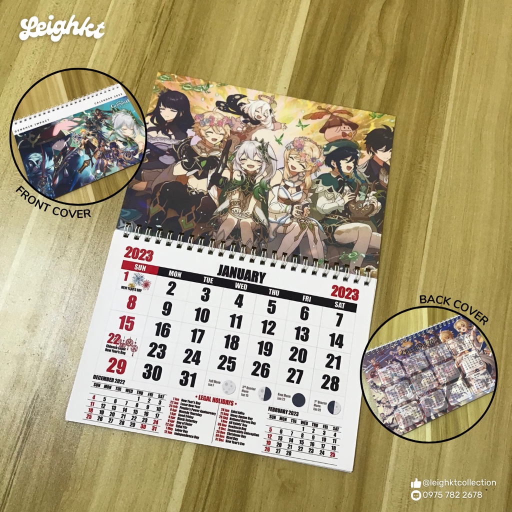2023 Anime Desk / Wall Calendar 