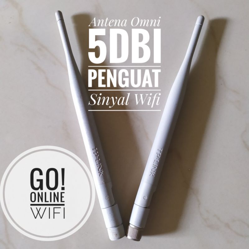 Omni Antenna 5dbi Wifi Signal Booster For Wifi Router Or Modem Shopee