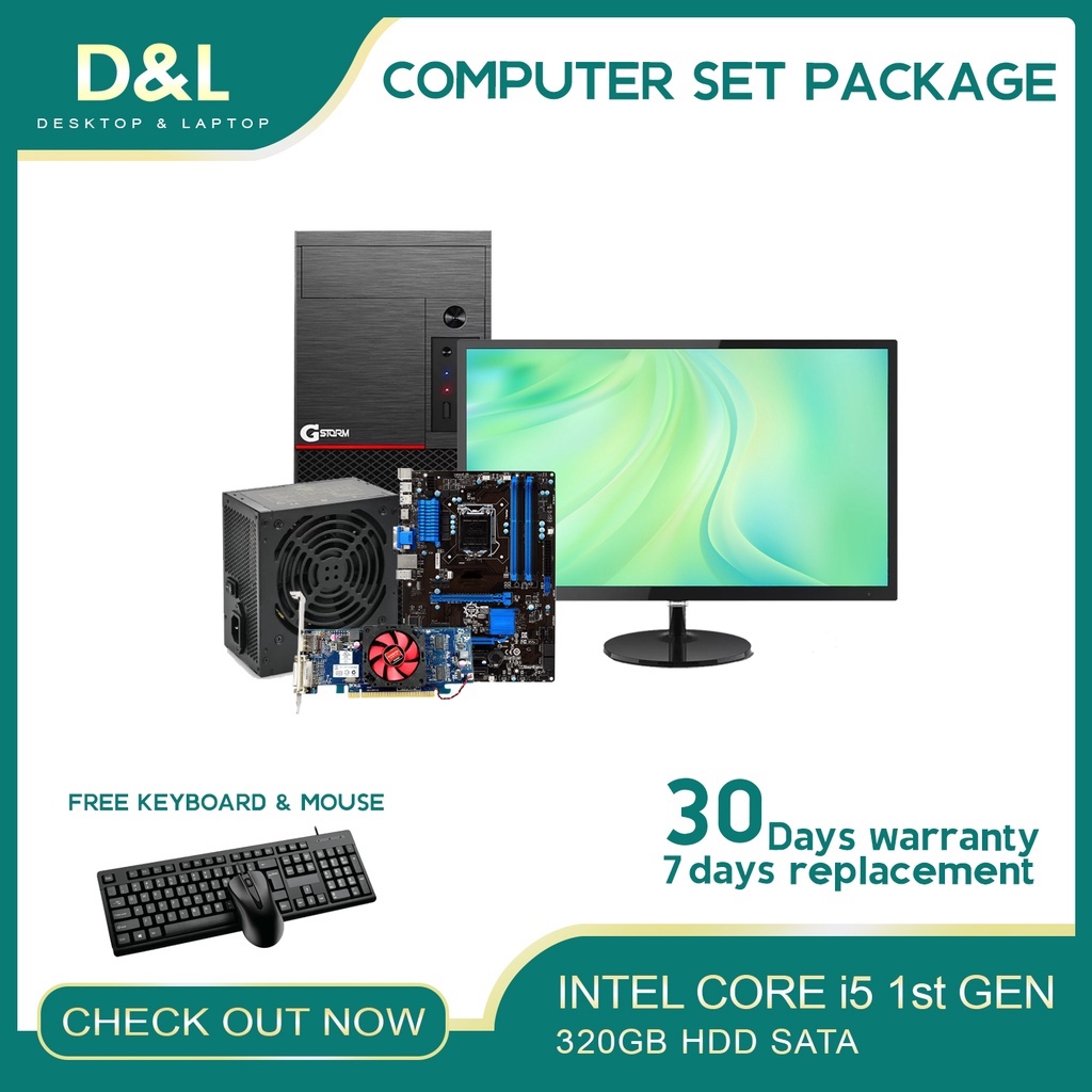 COMPUTER SET PACKAGE i5 2nd GEN (ASSORTED MONITOR) [[REFURBISHED ...