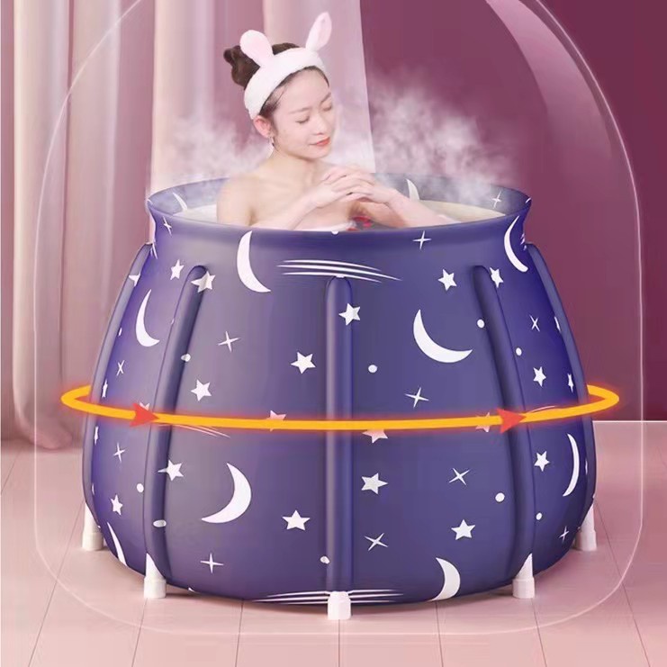 Y4Y Bathroom Portable Folding Bathtub Bath Bucket Hot water Bath Tub
