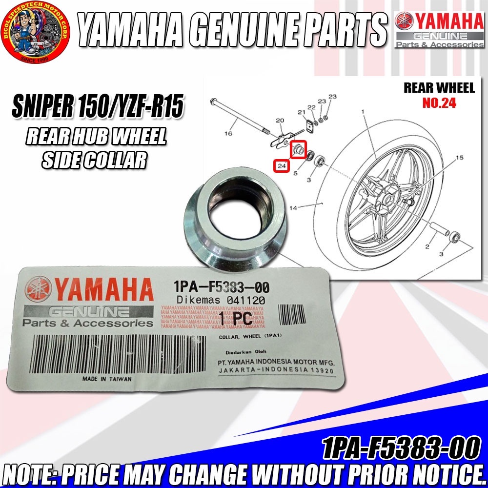 r15 v3 rear wheel bearing price