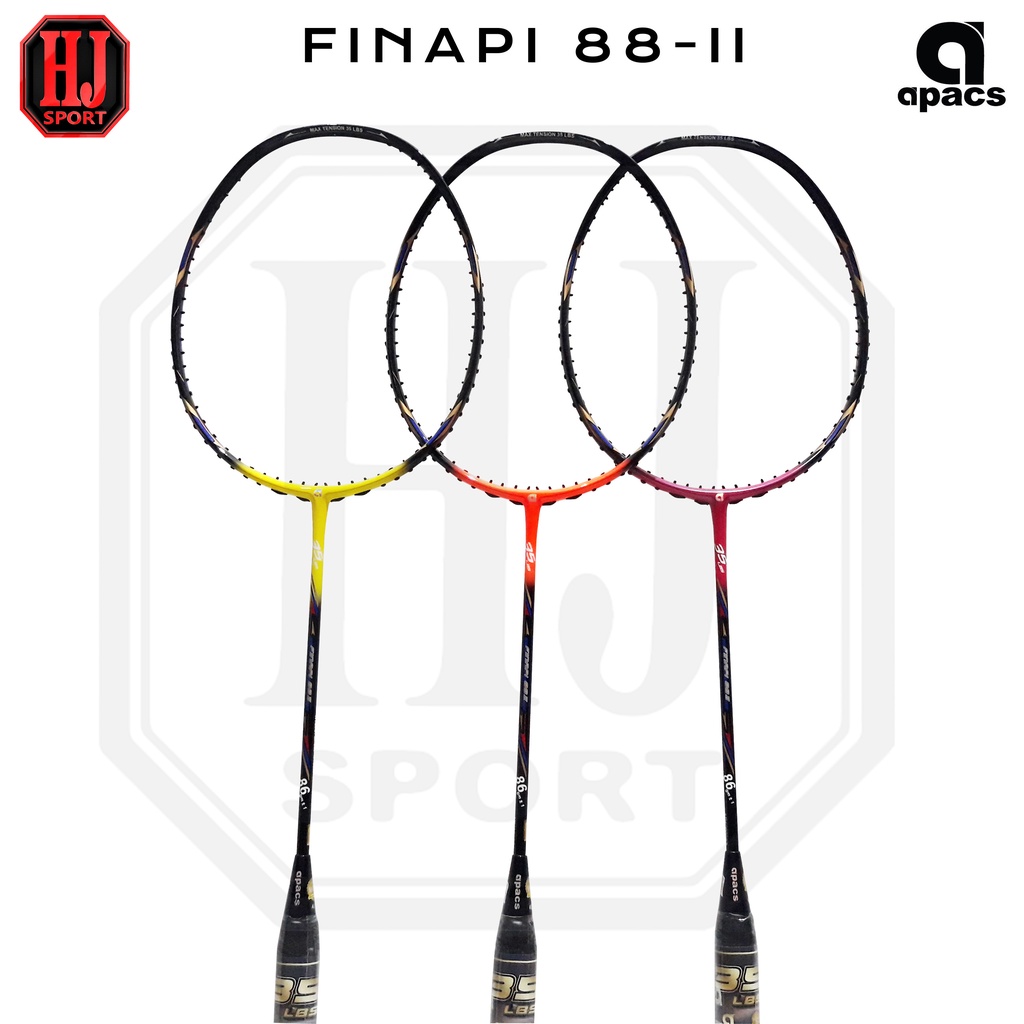 Original Apacs Finapi 88 II Badminton Racket with Strings and Bag ...