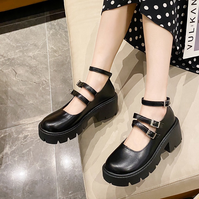 Classic Fashion Lolita/JK Black Thick bottom SHoes Casual Students Wild