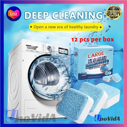 Unovida 12pcs/box Antibacterial Washing Machine Cleaner Tablet Japan