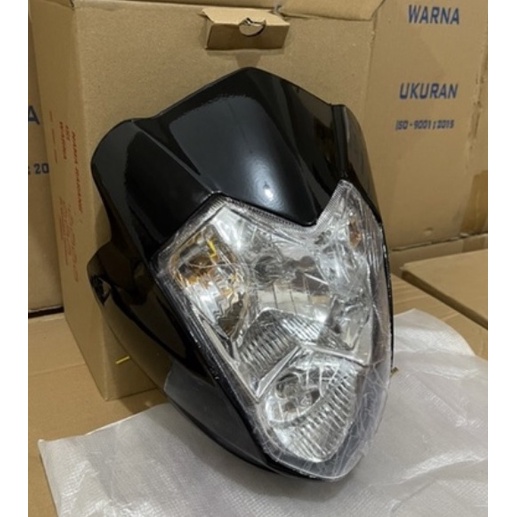 Satria fu thailand head lamp shell fu old 2007 2008 2009 2010 black fu ...