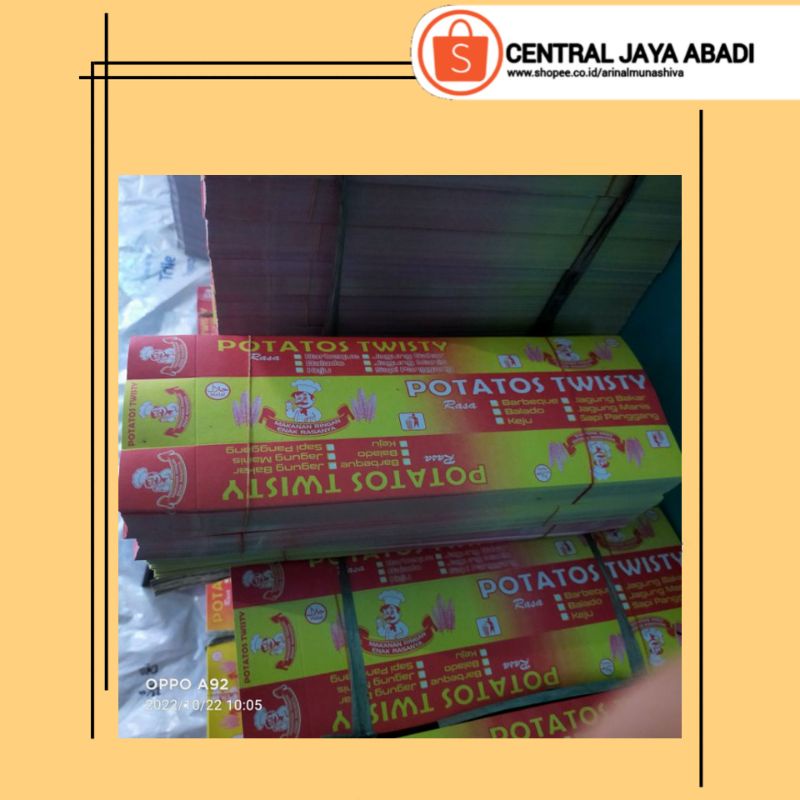 PUTIH 100 Sheets Of Threaded Potato Paper White IVORY Material Size