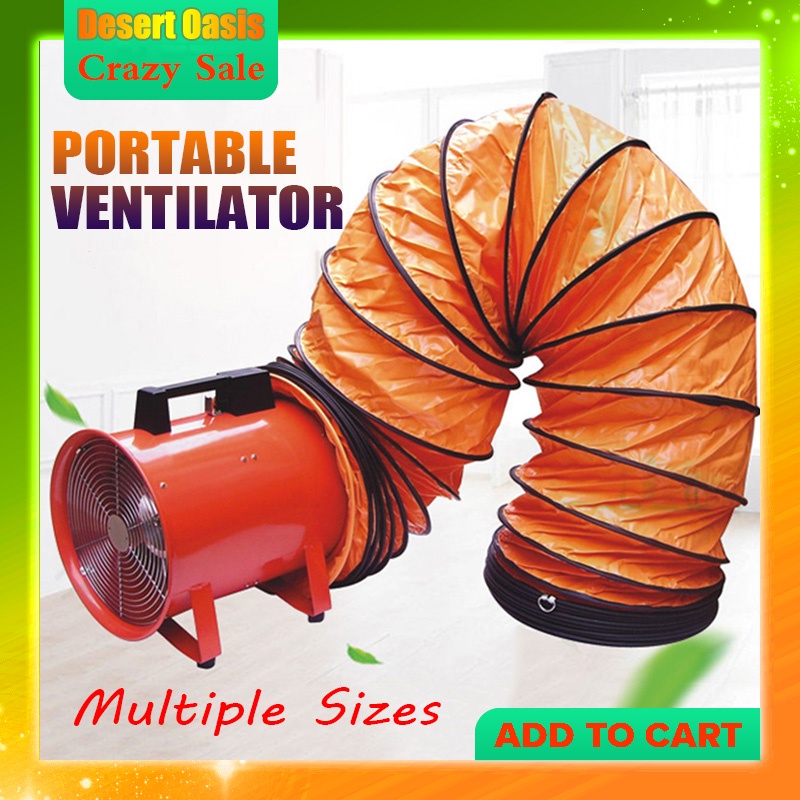 Ventilation Fan 8/10/12/14 inch Portable axial flow fan ventilator