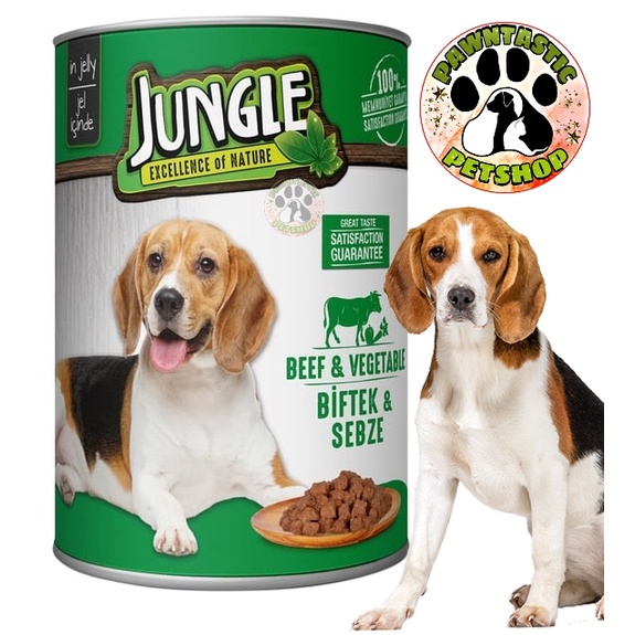 Jungle Dog Wet Food in Can 400g Beef & Vegetable Shopee Philippines