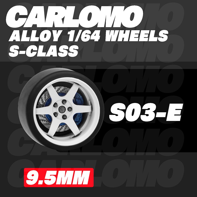 1/64 Alloy CARLOMO 9.5mm Wheels or COOLCARIFUN 10.5mm Wheel with Brake ...