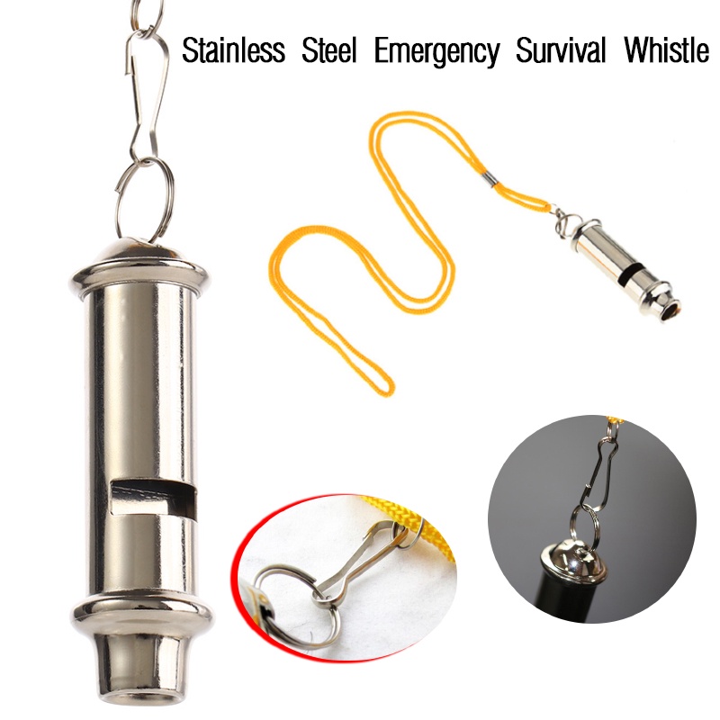 2pcs Stainless Steel Ultrasonic Whistle Portable Trainer Training Tool for Dog P