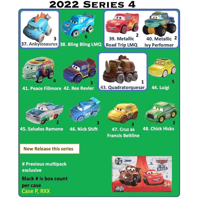 Disney Cars Mini Racers 2022 Series 4 | Shopee Philippines