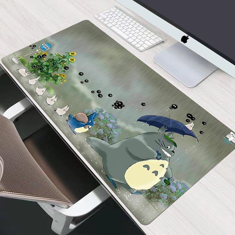 Anime Totoro Spirited Away Mouse Pad Cute Gamer Accessiores Desk Mat ...