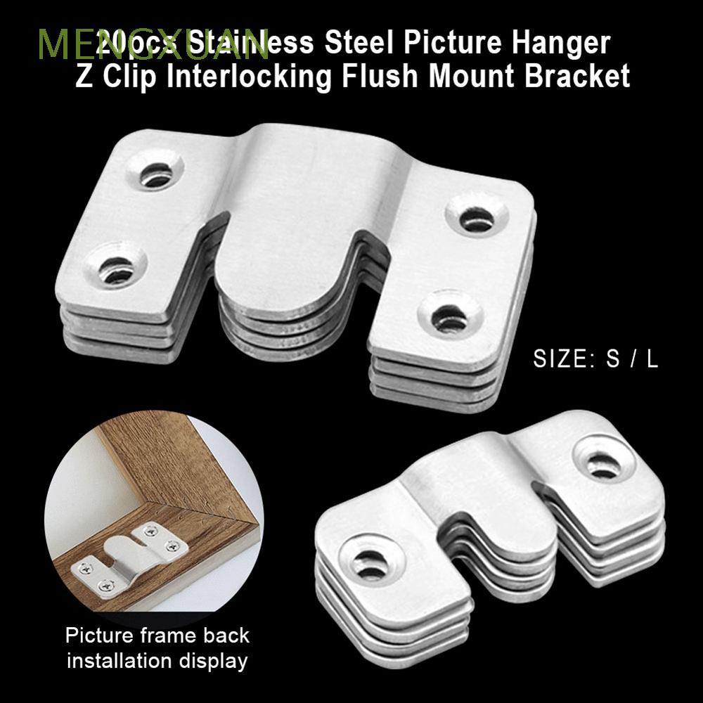 Set of 20 Hy Heavy Duty Stainless Steel Wall Mounts for Wall Paintings