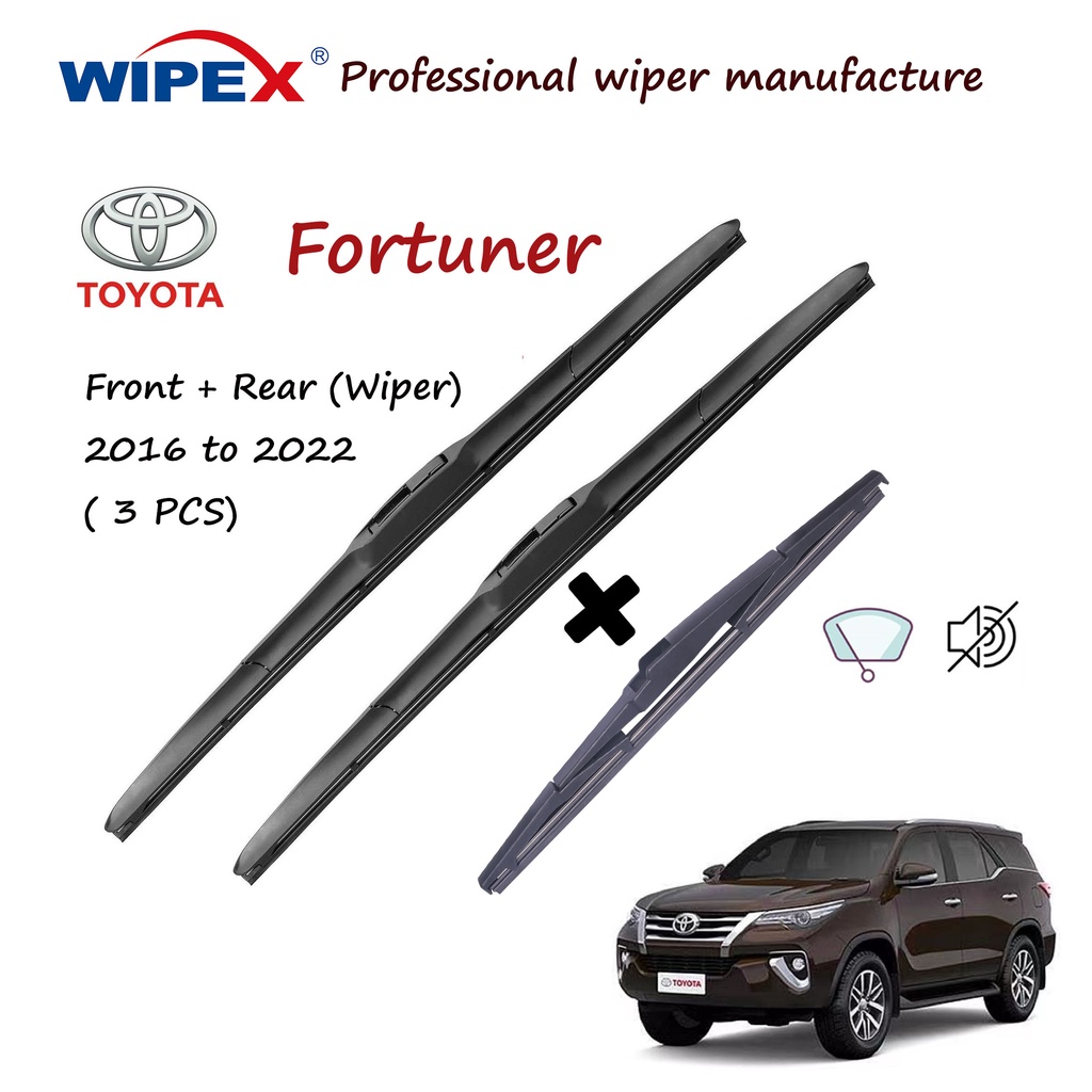 2016 to 2022 Toyota Fortuner 16+22+12A Wiper Blade for FORTY Car Window