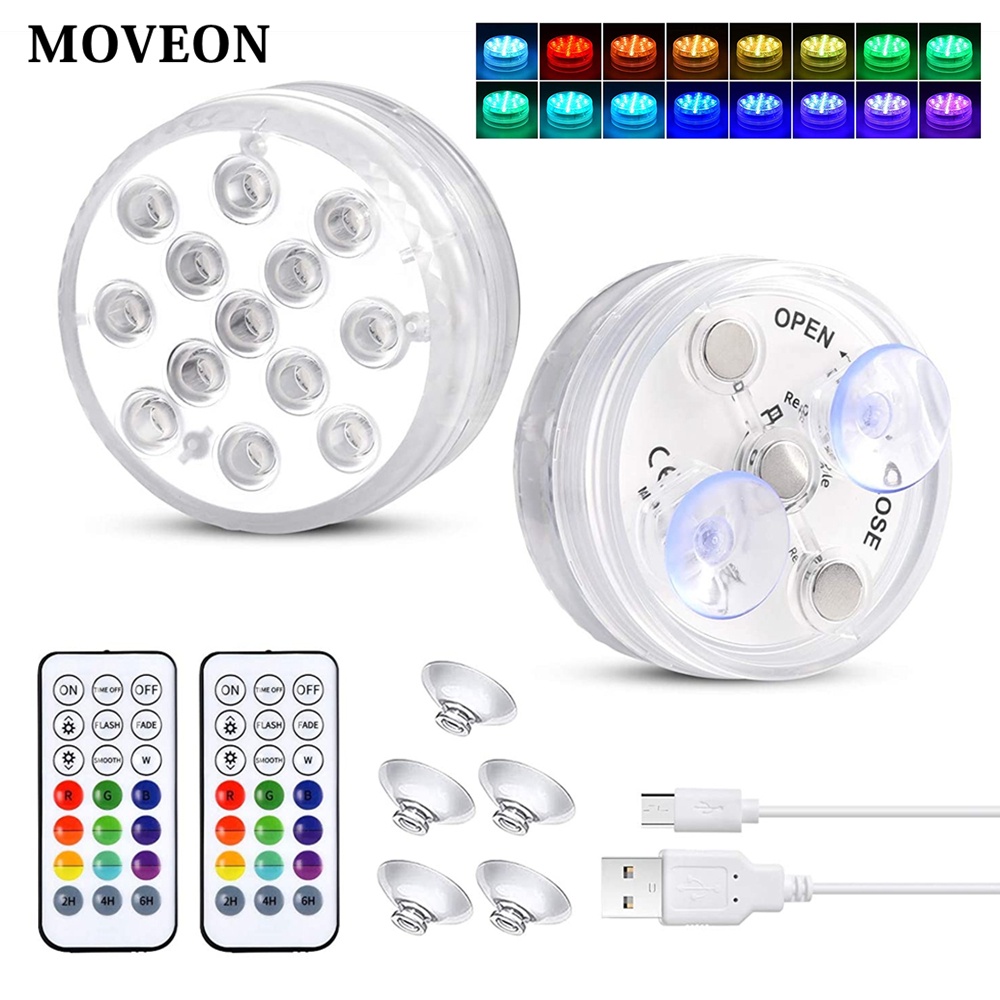 Rechargeable Submersible Led Lights Rgb Underwater Light Led