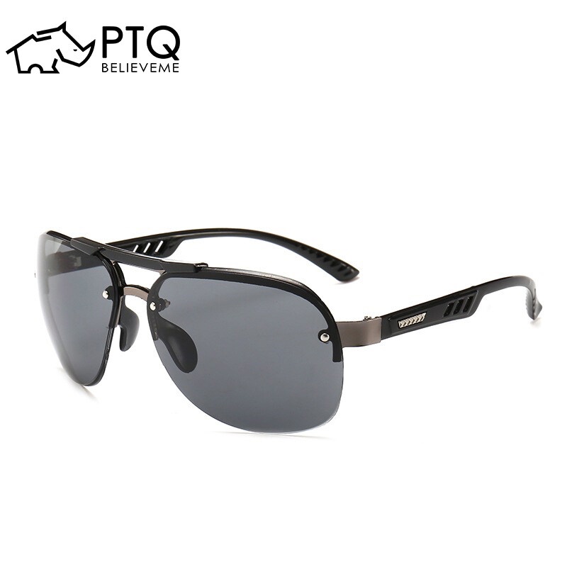 Sunglasses Uv400 Protection Rimless Fashion Sun Glasses Polarized Eye Glasses Mens Driving 