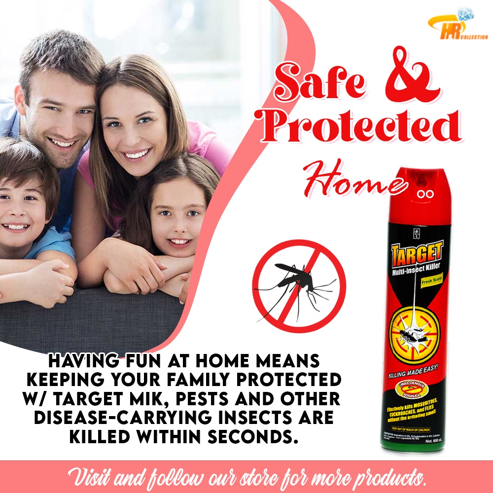 Personal Collection Target Multi Insect Killer Spray 600ml Anti-Dengue ...