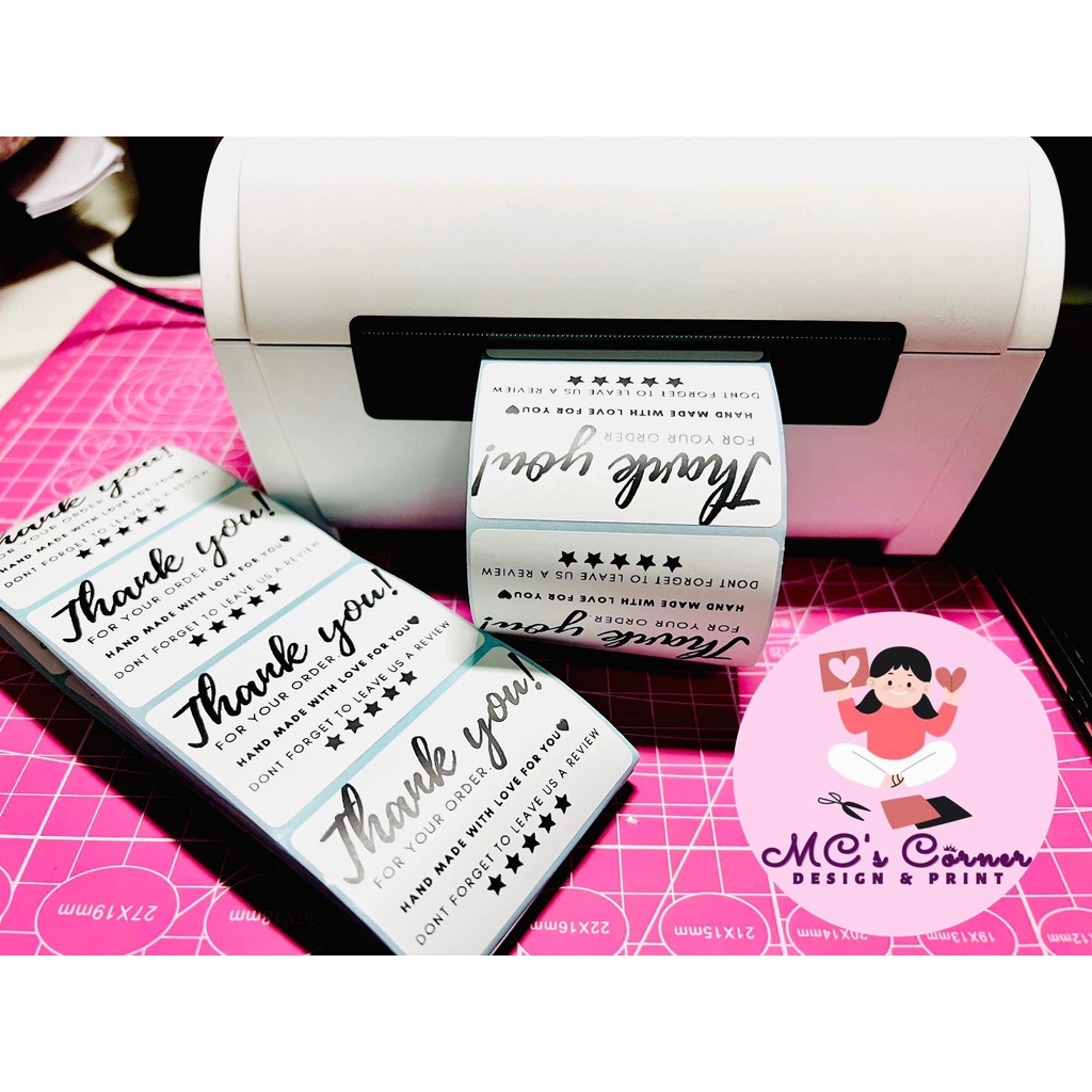 PERSONALIZED THERMAL STICKER LABEL | 50pcs | 100pcs | Shopee Philippines