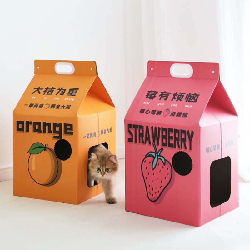 Pet cat scratching board corrugated cardboard cat litter toys