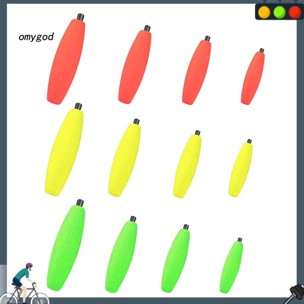 OMG 12Pcs/Set Compact Fishing Peg Bobbers Fishing Supplies Angling Foam Peg Floats Mini Shopee