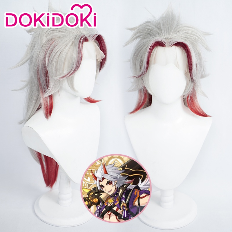 In Stock Dokidoki Game Genshin Impact Cosplay Arataki Itto Cosplay Wig ...