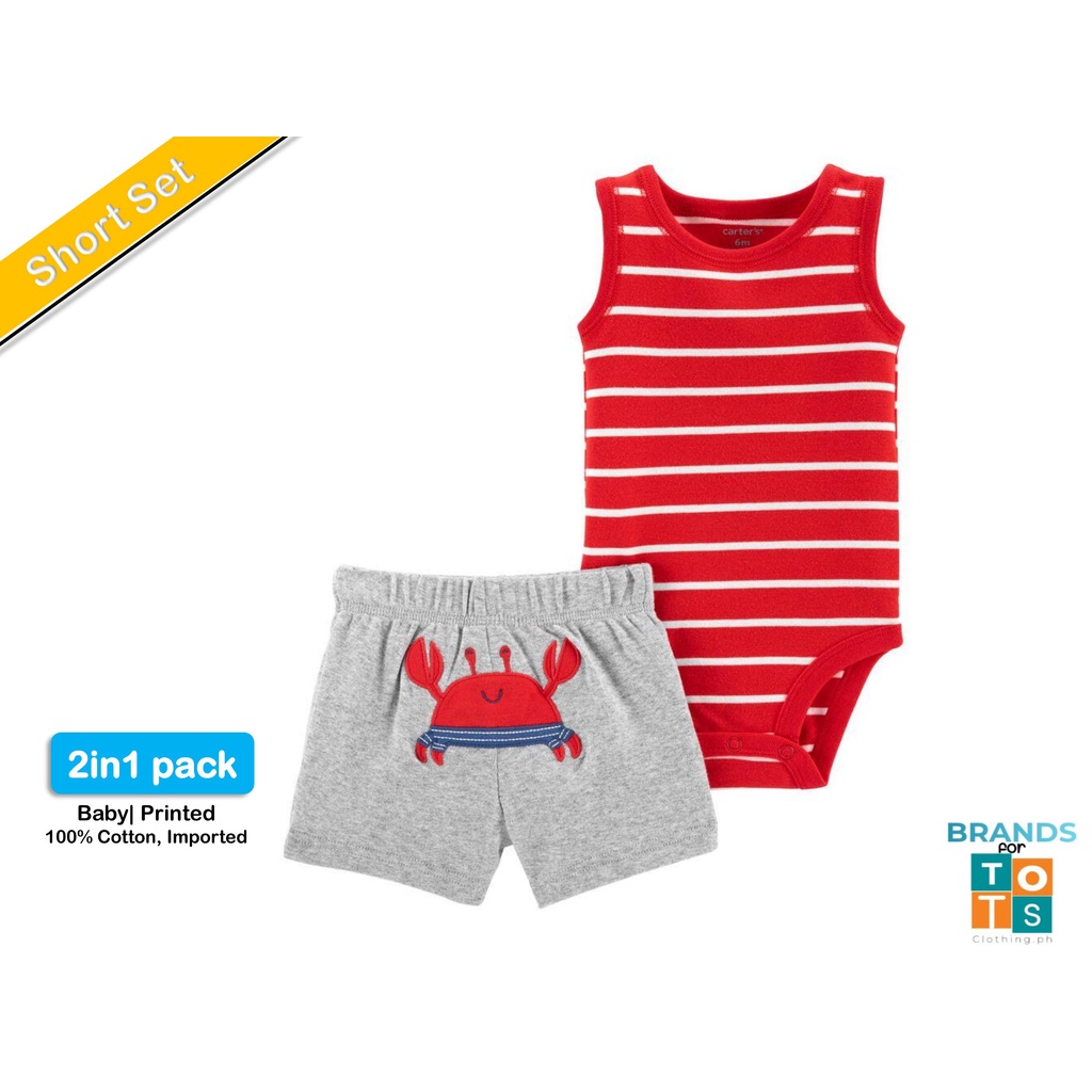 Carter's Original 2pack Onesie/Short Shopee Philippines