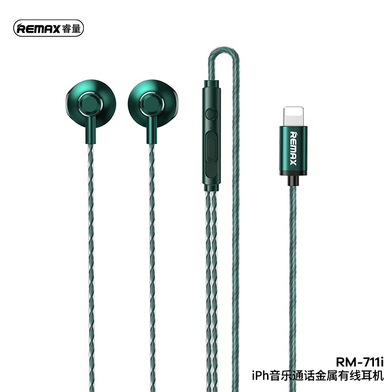 Remax Earphones In-ear Wired Control Earphone Headset Mic Music for ...