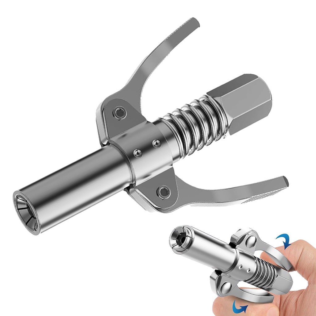 Grease Gun Adapter Highpressure Oil Injections Nozzles Hose Kit Grease
