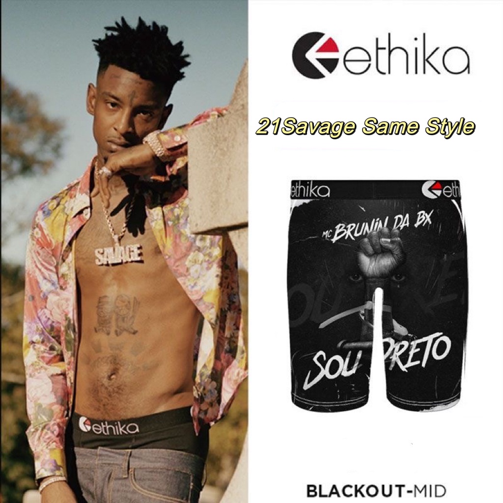 Ethika Men's Hip Hop Fashion Sports Underwear 21Savage Same Style ...