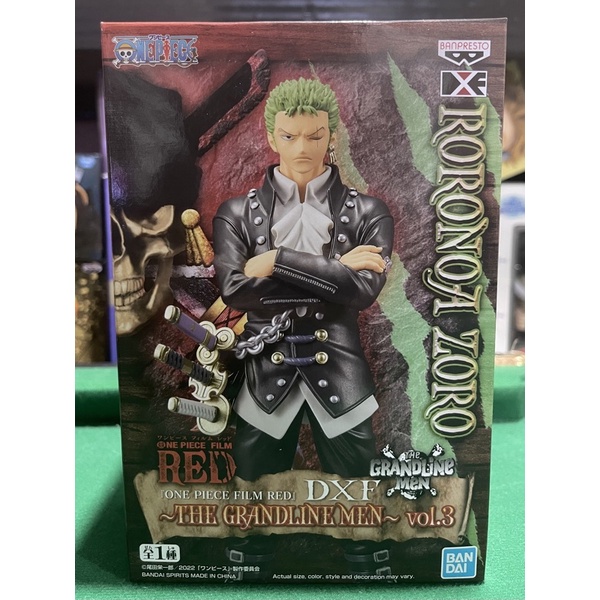 Banpresto One Piece 6.3-Inch Film Gold Roronoa Zoro DXF Sculpture, The Grandline Men Volume 3 by Banpresto