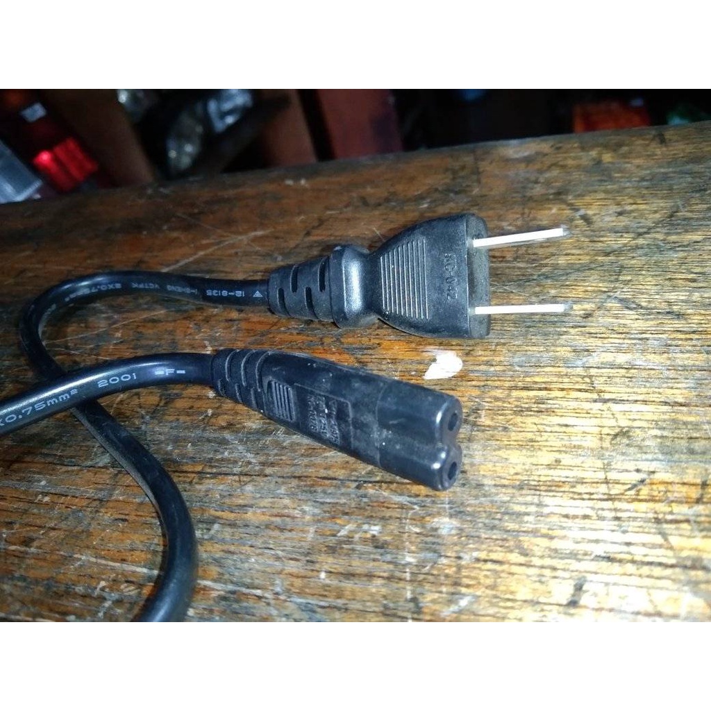 2 Pin Ac Power Cord Cable Charge Adapter Or Pc Laptop Ps2 Ps3 Slim Ch2ph75 15 Used Shopee 3913