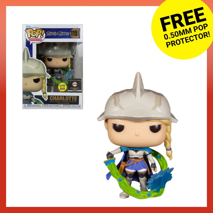 POP Funko Black Clover Charlotte Roselei Vinyl Figur – Special Edition, Leuchtet Im Dunkeln!