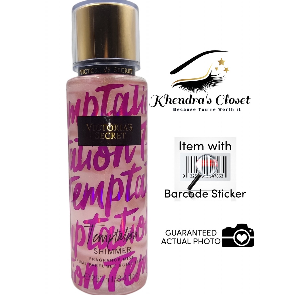 VICTORIAS SECRET FRAGRANCE MIST VICTORIAS SECRET TEMPTATION SHIMMER