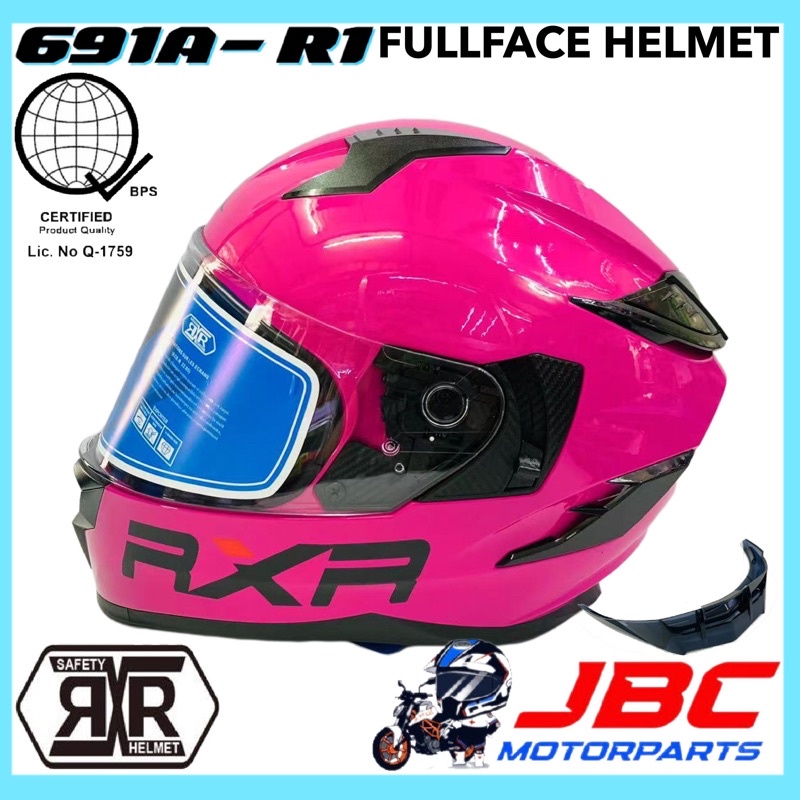RXR 691A-R1 Motorcycle Full Face Helmet with ICC Dual Visor LARGE XL ...