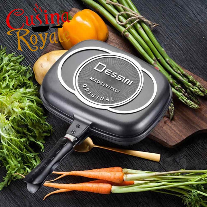 Dessini Cookware Set Italy 36cm Double Grill Pan Pressure Cooker Double ...