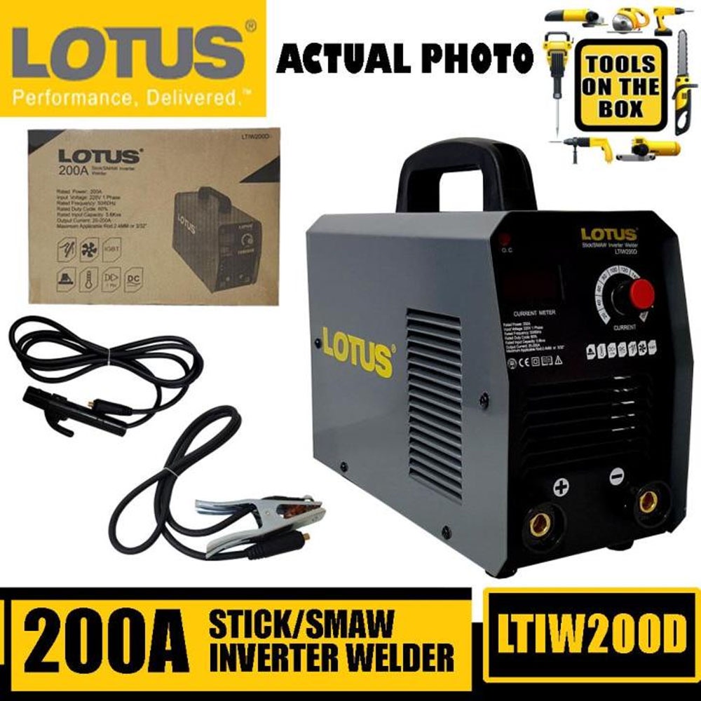 Lotus Arc Inverter Welding Machine 200A LTIW200D Heavy Duty Shopee