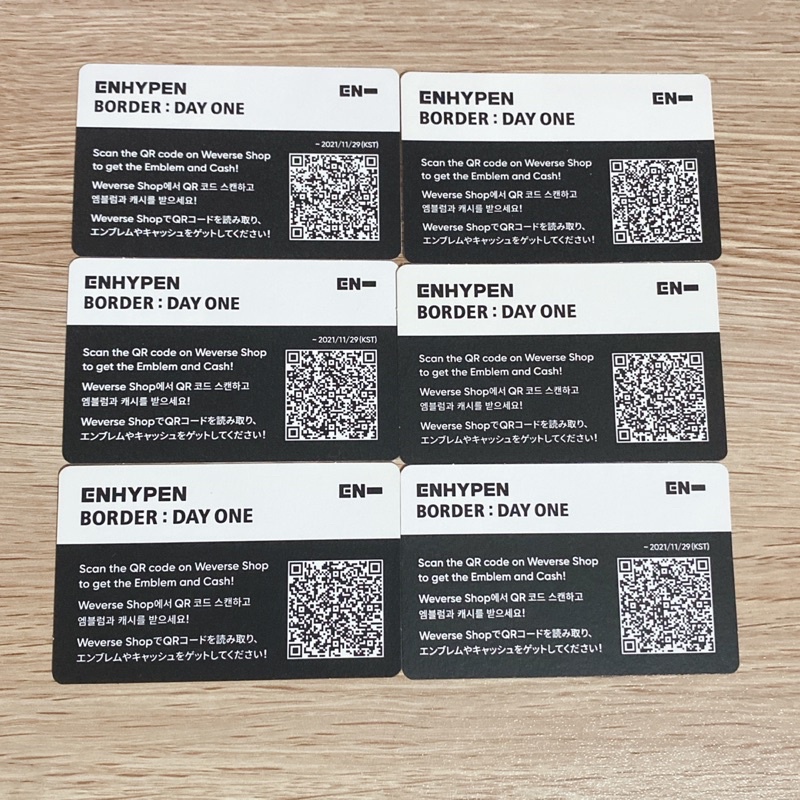 ENHYPEN SCANNED WEVERSE QR CODE Shopee Philippines