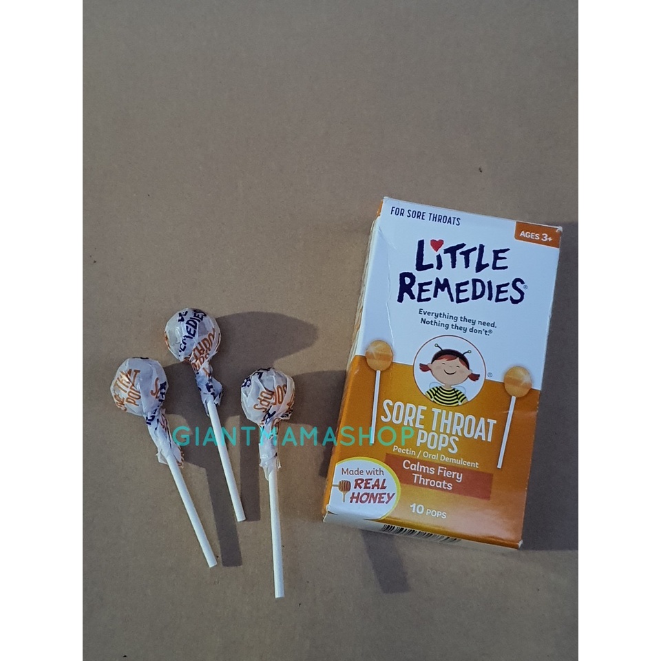 Little Remedies Cough Relief Candy Sore Throat For Children Pops