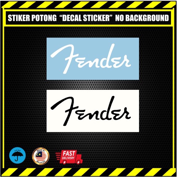 FENDER DECAL STICKER. FENDER GUITAR , GUITAR STICKER. GUITAR LOGO ...