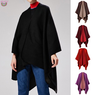 Hooded Shawl for Men and Women Winter Wrap Cape Thick Vintage Plaid Knitted  Tassel Poncho Hooded Shawl Cloak Cape Button Long Cardigan Open Front  Poncho Tartan Blanket Pashmina