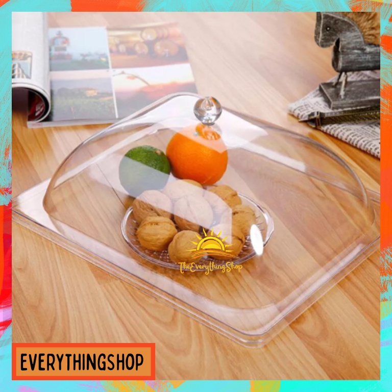 Acrylic Transparent Food Cover Keeper Dish Insulation Anti-flies ...