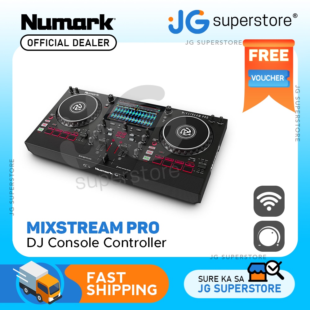 Numark Mixstream Pro Standalone WIFI DJ Console Controller w/ Touch ...