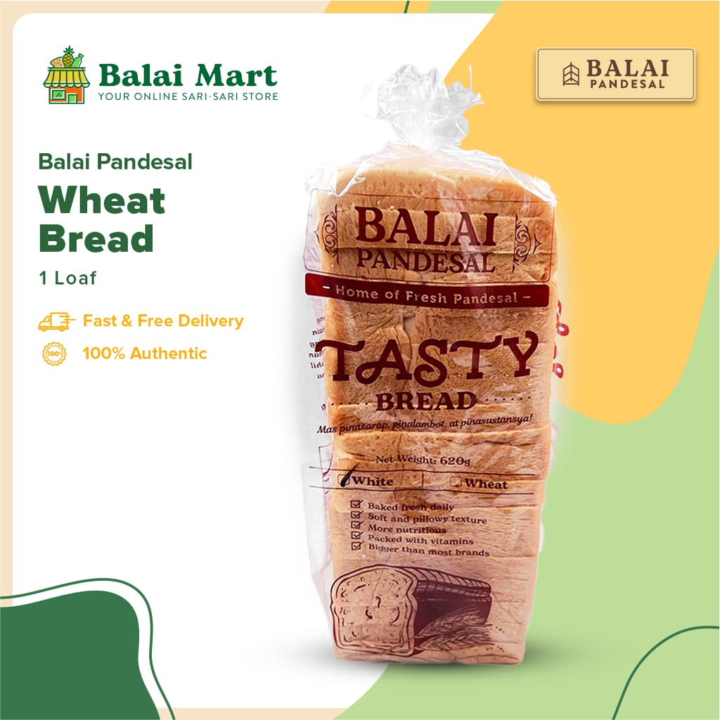 Balai Pandesal Wheat Bread Loaf [Bakery, Fresh Bread] | Shopee Philippines