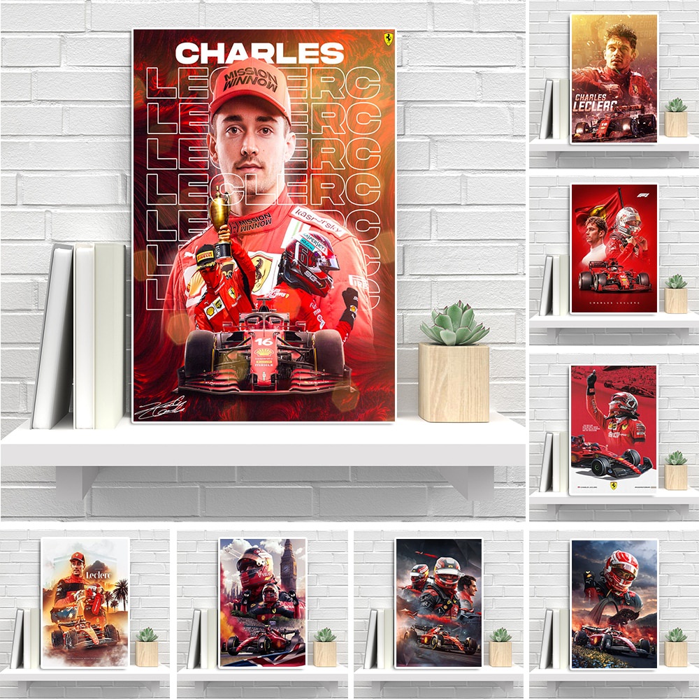 Tableaux sur Toile 60 * 90cm Pierre Gasly Art F1 Voiture De Course Racer Sport Imprimer Chambre décor peintures pour Chambre décoration de la Maison Salon sans Cadre